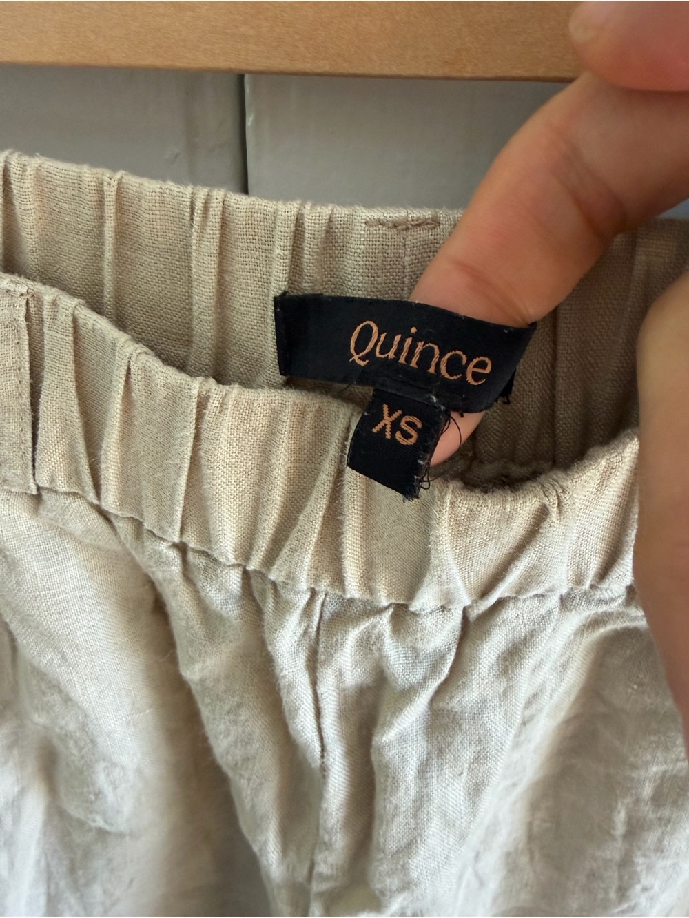 Quince European linen pants size xs driftwood - Picture 3 of 5